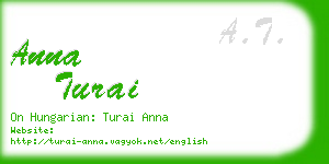 anna turai business card